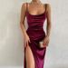 New Spring/Summer Fashion Sexy Slim Fit Split Strap Dress For Women_ecoleips.com