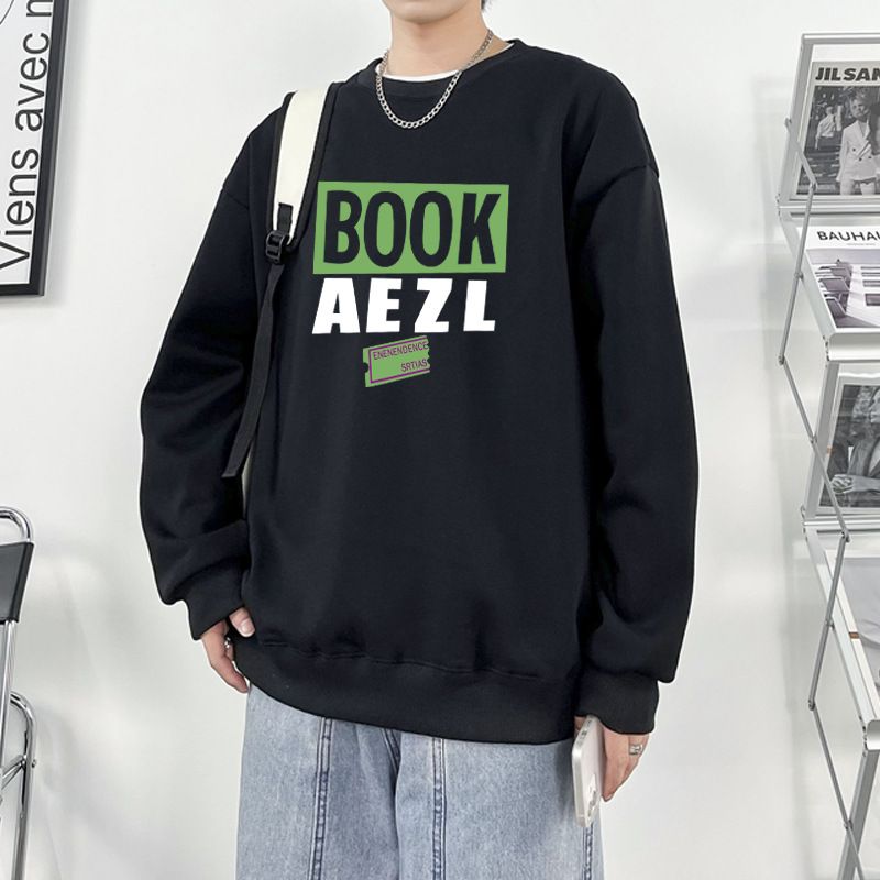Men's Hong Kong Style Fleece Lined Thickened Hoodie 2023 Autumn New Streetwear Casual Loose Fit Jacket for Trendy Look_ecoleips.com