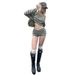 2025 European American Cross-border New Fashion Trend Solid Color Striped Off-shoulder Crop Top And High-waisted Shorts_ecoleips.com