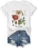 Memorial Day Vintage Poppy T-Shirt For Women Poppy Flower Language Crew Neck Short Sleeve Summer Tee_ecoleips.com
