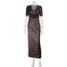 Women's Satin Lace Trim Dress V Neck Hollowed out Design Fashionable Polka Dot Print mid Sleeve High End New_ecoleips.com