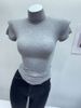 Women's Slim Fit High Neck T-Shirt Cloud Soft Stretchy Top for Autumn Winter Inner Layer Flattering Thin_ecoleips.com