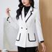 Women's Clothing slim-fit elegant commuter casual all-match small top suit_ecoleips.com