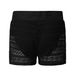 2025s 2025 Black Jacquard Lace Women's Four-Corner Set Beach Casual Vacation Shorts_ecoleips.com