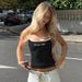 Women's Strapless One-Shoulder Camisole Slim Fit Tank Top Printed European American Style Hot Girl Fashion_ecoleips.com