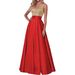 Women's Clothing New Fashion Evening Dress Sequin Rose Gold Slim Ball Gown V Neck Backless Bridesmaid Dress Summer_ecoleips.com