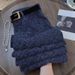 Korean Dark Blue Leopard Print Fleece-Lined Jeans For Women New Autumn Winter Fashion American Style Straight_ecoleips.com