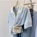 Women's Clothing Contrast Color Polo Collar Short Sleeved T Shirt Women's Clothing Summer New High End Thin Ice Silk Knitted Short Top_ecoleips.com