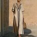 Spring And Summer New Collar Elegant Commuting Long Vacation Casual Women's Dress_ecoleips.com