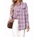 Autumn/Winter Cross-Border European And American Women's Clothing 2026 New Casual Fashion Loose Plaid Pocket_ecoleips.com