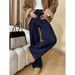 Women's Clothing Retro Style Bright Line Double Pocket Design Stitching Straight Wide Leg Jeans_ecoleips.com