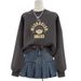 2023 Spring Autumn Women's Pure Cotton Hoodie T-Shirt Thickened Fleece Lined Winter Top Trendy Student Clothing_ecoleips.com