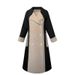 Women's Winter Thickened Large Size Loose Woolen Coat Color Matching Hepburn Style Long Belted Office Lady Coat_ecoleips.com
