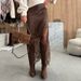 Cross-border European American Style 2025 Autumn And Winter New Women's Clothing Sexy Lace Splicing Midi Bodycon Skirt_ecoleips.com