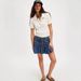 Women's Clothing Spring New High Waist A Line Casual Versatile Retro Denim Pleated Short Skirt_ecoleips.com