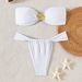 Hot-Selling European And American Style Two-Piece Strapless Halter Metal Accessories Swimsuit Set Bikini_ecoleips.com