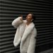 Winter Warm Fur Jacket White Suit Collar Fur Coat Fashion Temperament European And American Fox Fur Coat Women_ecoleips.com