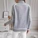 Women's Knit Sweater Long Sleeve High Neck Pullover Solid Color Loose Casual Versatile Tops_ecoleips.com