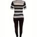 Women's Clothing American Style Fashion Set Tight-Fitting T-Shirt And Pants Short-Sleeved Casual Outfit For Ladies_ecoleips.com