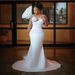 Elegant Strapless Lace Satin Wedding Dress Slimming 2026 New Style for Petite Brides Suitable for Guest Greeting And Leaving Home with Train_ecoleips.com