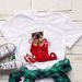 European And American Style Foreign Trade High-heeled Shoes, Fashionable Printed Short-sleeve White T-shirt For Women_ecoleips.com
