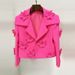 Women's Clothing Star Fashion Fluorescent Series Heavy duty Three dimensional Flower Decorated Short Suit Jacket_ecoleips.com