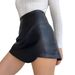 2024 Autumn Winter New European And American Women's Fashion High Waist Bodycon Skirt Pants PU Leather Shorts_ecoleips.com