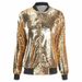 Aria Basics Aria Basics Manufacturer In-Stock Wholesale Autumn Sequin Plus Size Loose Beaded Baseball Jacket Coat European And American Women's_ecoleips.com