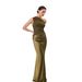 Women's Clothing Elegant Fashion Sleeveless Long Dress Solid Color Asymmetrical Neckline Casual Formal Bias Cut Satin_ecoleips.com