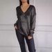 Women's V-Neck Knit Pullover – Lightweight, Soft & Stylish For Autumn & Winter | Casual & Elegant Everyday Wear_ecoleips.com