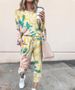 Women's Clothing 2024 spring autumn and winter printed casual long sleeved women's sports suit_ecoleips.com