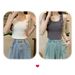 Wide-strap Backless Tank Top Women, Summer Design, Niche Style Trendy Girls, Sleeveless Short Camisole For Outerwear_ecoleips.com