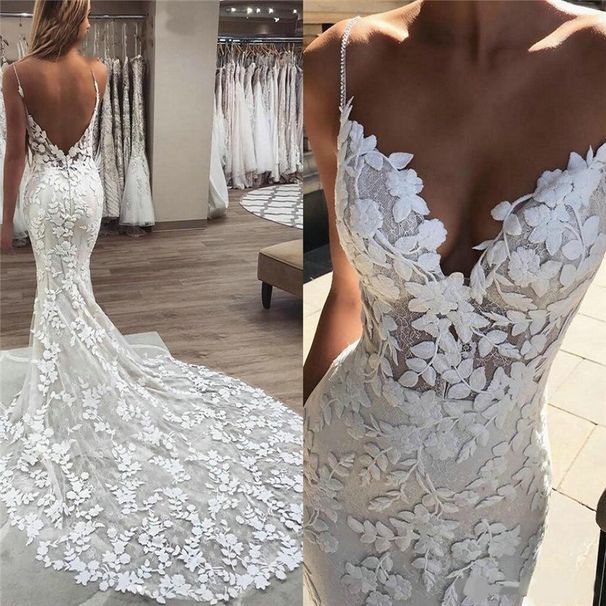 Women's Clothing Lace fishtail light wedding dress retro forest lawn wedding tube top out of the veil bride wedding dress skirt female_ecoleips.com