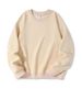 Women's Casual Long Sleeve Round Neck Sweatshirt - Oversized Cotton Pullover For Autumn Winter - Trendy Solid Color Top_ecoleips.com