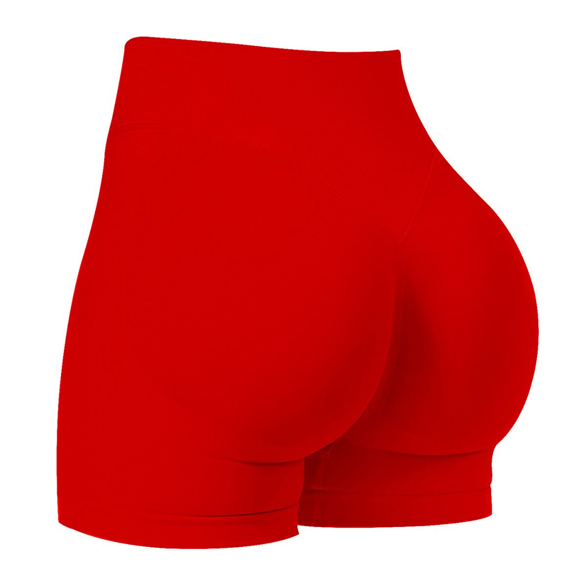 Women's Seamless Sports Shorts Peach Shaped Three Section Waist For Running Yoga And Fitness_ecoleips.com