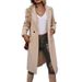 Autumn And Winter Stylish Commuting Lapel Cardigan, Women's Long Sweater_ecoleips.com