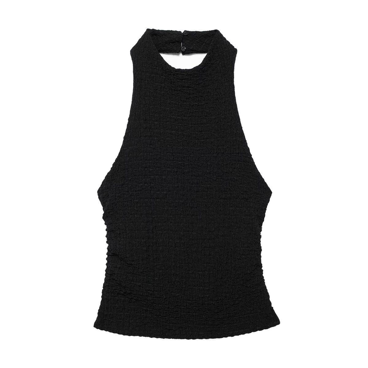 Women's Clothing Slim Fit Textured Halter Neck Collar Top Trousers Casual Suit_ecoleips.com