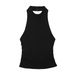 Women's Clothing Slim Fit Textured Halter Neck Collar Top Trousers Casual Suit_ecoleips.com