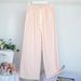 Fashion Striped Pajama Pants For Women Sweet Belt Spring Summer Sleepwear Pyjamas Pant Home Wear Sleep Wide Leg Trousers_ecoleips.com