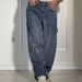 Women's Casual Starry Rhinestone Denim Jeans Loose Straight Leg Long Pants European American Style_ecoleips.com