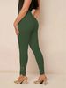 DY3518 Women's Clothing 2025 Autumn New Elegant Solid Color Elegant Tight Lace Splicing Trousers_ecoleips.com
