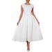 Cross-border European And American French Elegant Style Solid Color High-end Long Dress Women's Clothing 2025_ecoleips.com