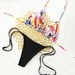 Color-Block Bikini Set – Sexy & Adjustable Swimwear With Removable Padding (Breathable, Quick-Dry & Secure Fit)_ecoleips.com