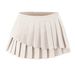 Spicy Girl Set For Women 2025 New Slim V-neck Sleeveless Tank Top + Anti-exposure Irregular Pleated Skirt_ecoleips.com
