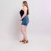 Summer New Arrival Women's Slim Fit Denim Shorts High Elasticity Comfortable Style Frayed Hem In Stock_ecoleips.com