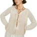 2025 New Women's Tie Cotton Linen Long Sleeve Shirt_ecoleips.com