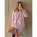 Autumn Women's Double-Breasted Suit Jacket With Pink Woolen Coat And Elegant Top_ecoleips.com
