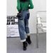 Dad Jeans For Women Winter New Large Plus Size High Waist Fleece Lined Thickened Slimming Petite Carrot Harem Pants_ecoleips.com