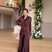 Elegant Commuter Suit Jacket with Pleated Skirt for Women New Style Middle Eastern Arabian Fashion in Stock_ecoleips.com