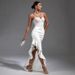 Women's Clothing Popular Style Bandage Dress White Lace Sexy V Neck Sleeveless Celebrity Party Evening Dress_ecoleips.com